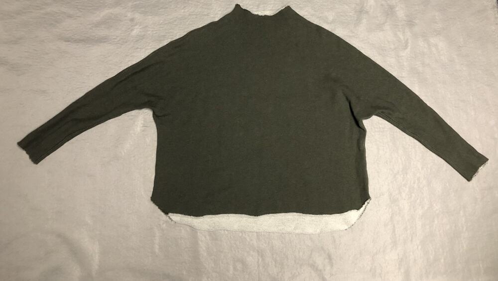 Frank and Eileen Sweatshirt Green Xs Tee Lab Terry Mock Neck Quite Luxury